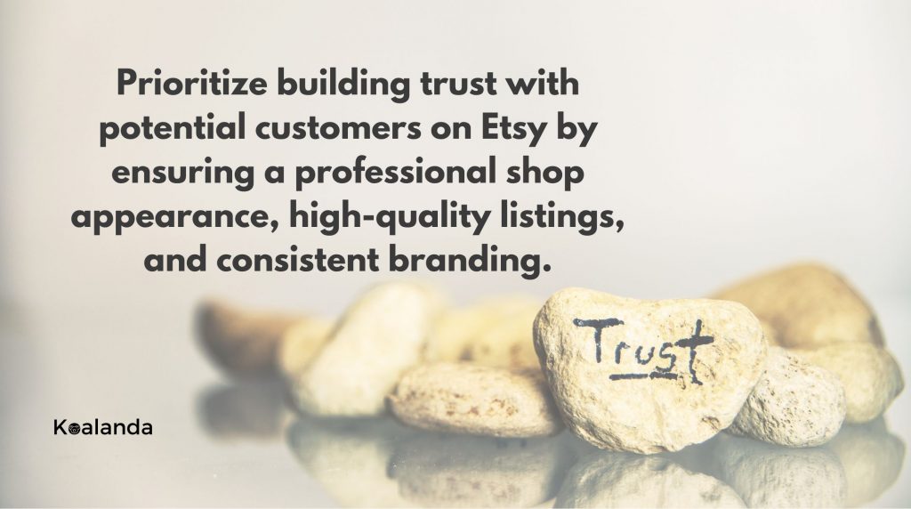 Buliding trust with customers on Etsy
