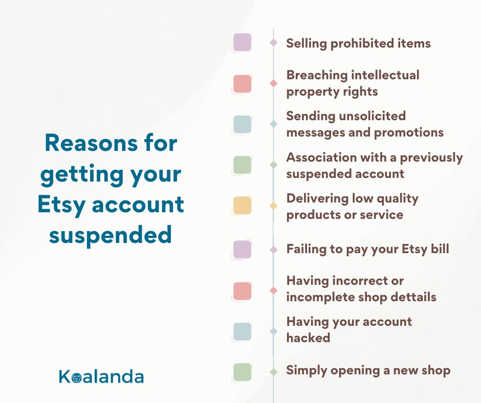 Why Is My Etsy Account Suspended Koalanda Blog