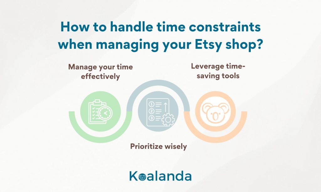 How to handle time constraints when managing your Etsy shop